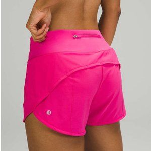 Lululemon Speed Up Mid-Rise Short 4" Sonic Pink Sz 8